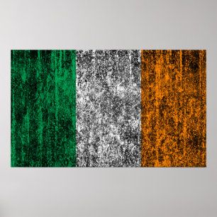 Poster drapeau de l'Irlande