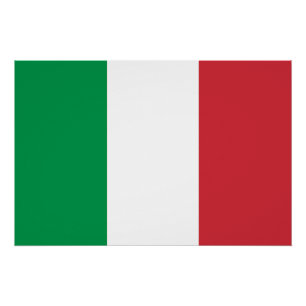 Poster Drapeau de l'Italie