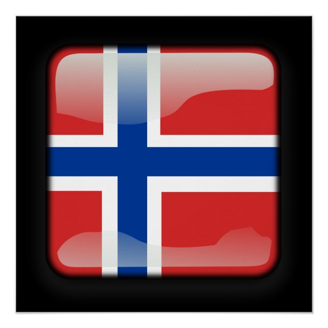 Poster Drapeau de Norway (Devant)
