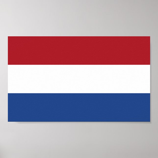 Poster Drapeau de Pays-Bas (Devant)