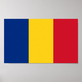 Poster Drapeau de Roumanie