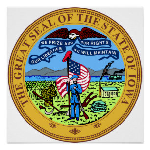 Poster Drapeau de symbole de république de l'Amérique de