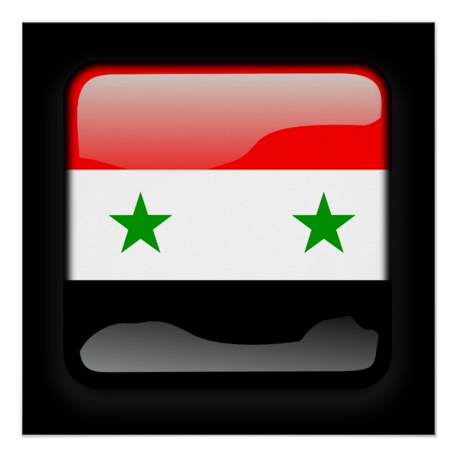 Poster Drapeau de Syrie (Devant)