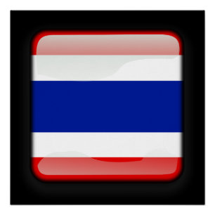 Poster Drapeau de Thaïlande