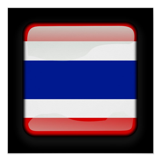 Poster Drapeau de Thaïlande (Devant)