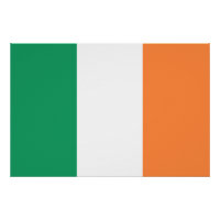 Drapeau de tricolore irlandais patriotique Saint P