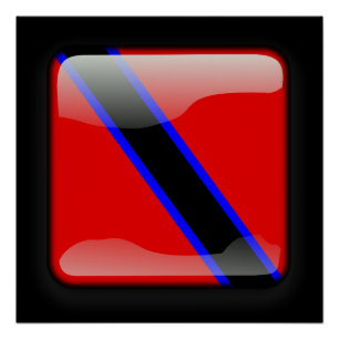 Poster Drapeau de Trinité-et-Tobago