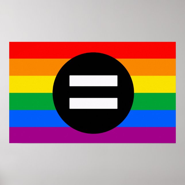 Poster Drapeau des droits gays (Devant)
