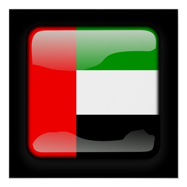 Poster Drapeau des Émirats arabes unis (Devant)