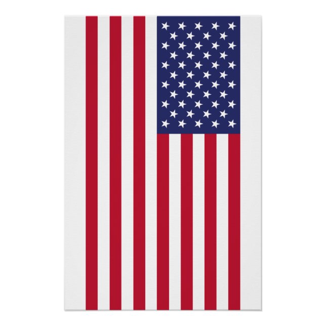 Poster Drapeau des États-Unis d'Amérique (Devant)