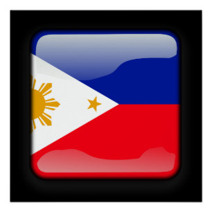 Poster Drapeau des Philippines