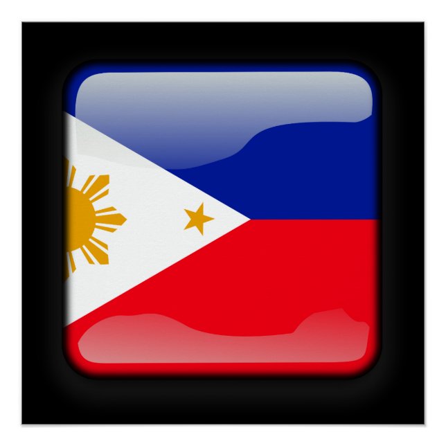 Poster Drapeau des Philippines (Devant)