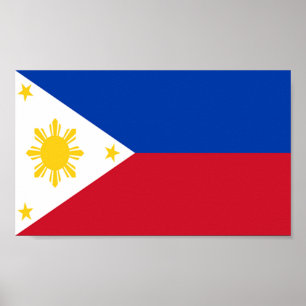 Poster Drapeau des Philippines
