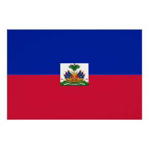 Poster Drapeau d'Haïti