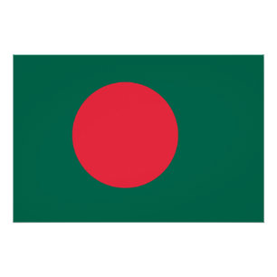 Poster Drapeau du Bangladesh