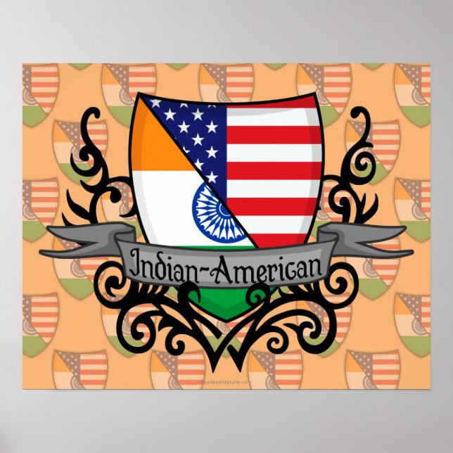 Poster Drapeau du Bouclier indien (Devant)