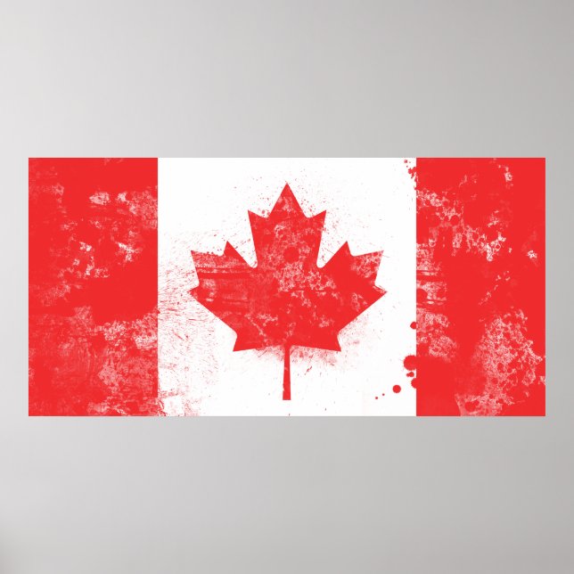 Poster Drapeau du Canada (Devant)