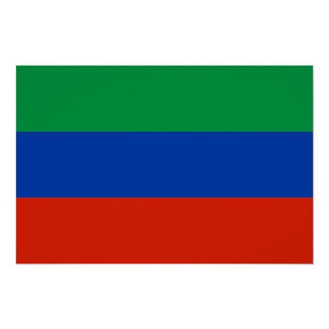 Poster Drapeau du Daghestan (Devant)