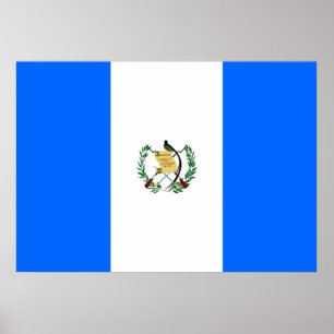 Poster Drapeau du Guatemala
