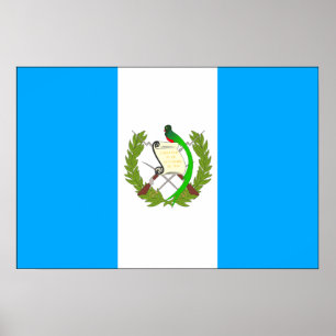 Poster Drapeau du Guatemala