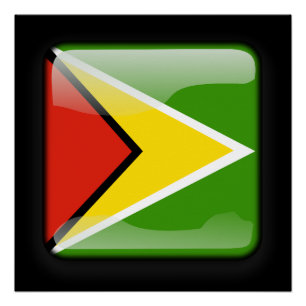 Poster Drapeau du Guyana