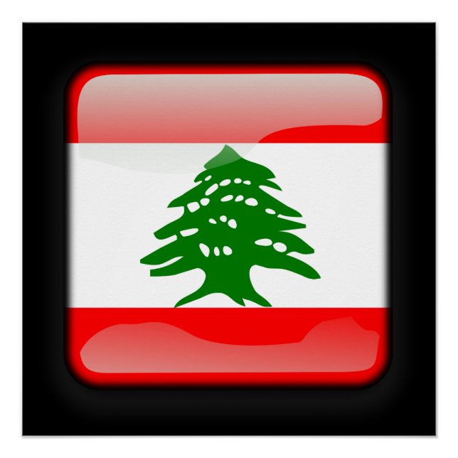Poster Drapeau du Liban (Devant)