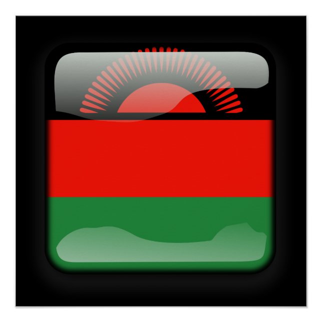 Poster Drapeau du Malawi (Devant)