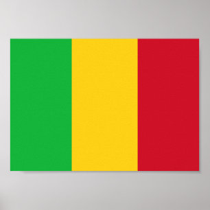 Poster Drapeau du Mali