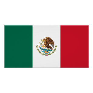 Poster Drapeau du Mexique