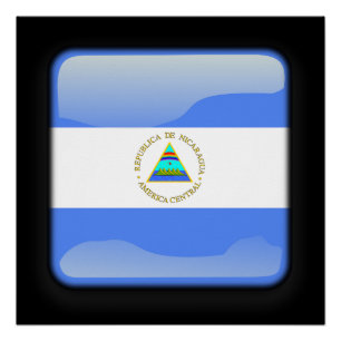 Poster Drapeau du Nicaragua