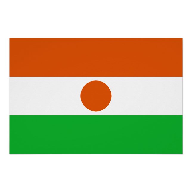 Poster Drapeau du Niger (Devant)