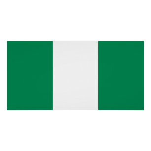 Poster Drapeau du Nigeria