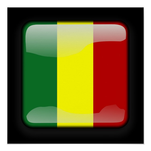 Poster Drapeau du Sénégal (Devant)
