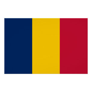 Poster Drapeau du Tchad