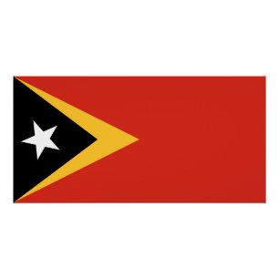Poster Drapeau du Timor oriental