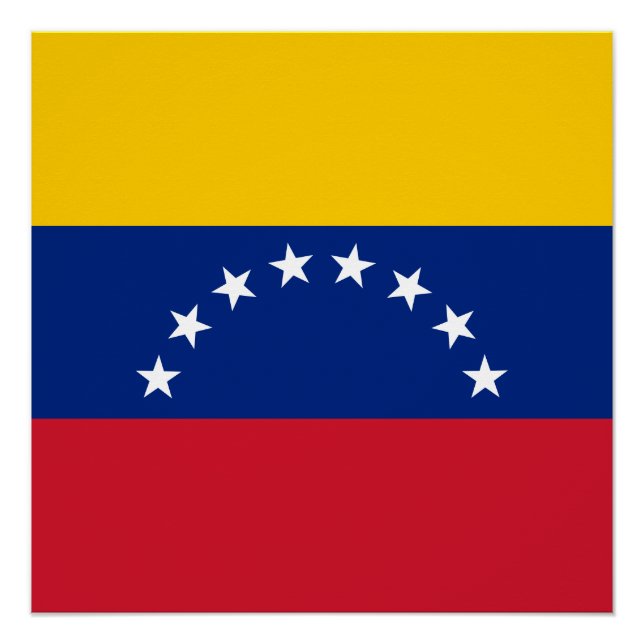 Poster Drapeau du Venezuela (Devant)