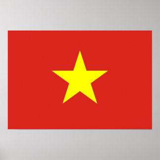 Poster Drapeau du Vietnam