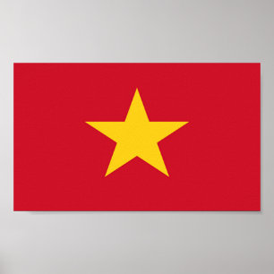 Poster Drapeau du Vietnam