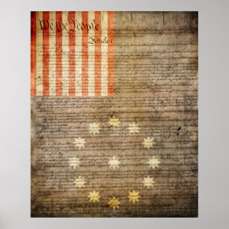 Poster Drapeau Easton Pennsylvania