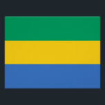 Poster Drapeau Gabon<br><div class="desc">Drapeau patriotique du Gabon.</div>