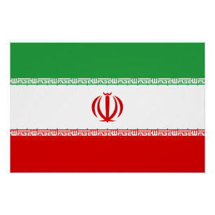 Poster Drapeau Iran