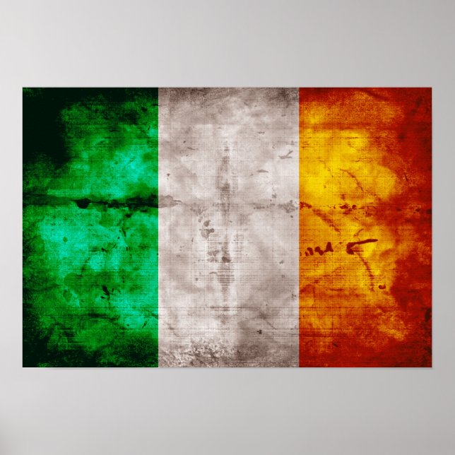 Poster Drapeau irlandais (Devant)