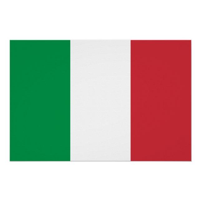 Poster Drapeau Italie (Devant)