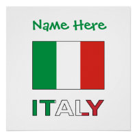 Drapeau Italien Moderne Tricolore Nom Ici 
