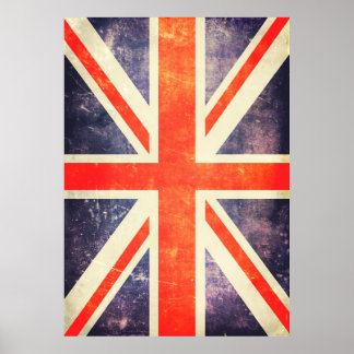 Poster drapeau Jack vintage
