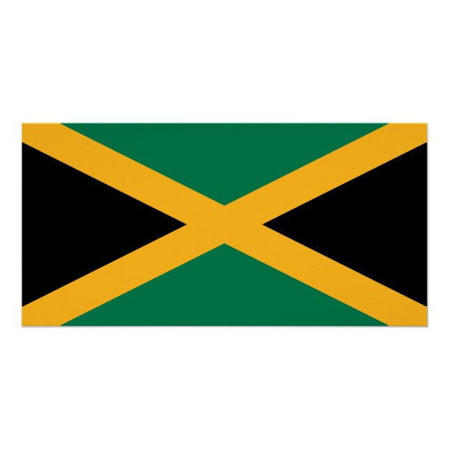 Poster Drapeau Jamaïque (Devant)