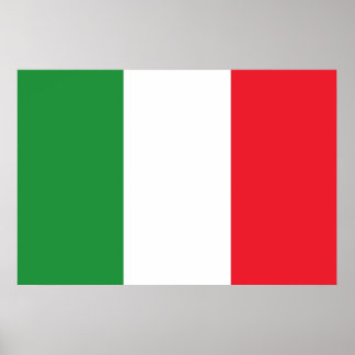 Poster Drapeau national d'Italie