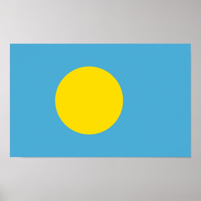Poster Drapeau Palaos - Palaos (Devant)
