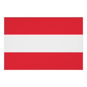 Poster Drapeau patriotique autrichien