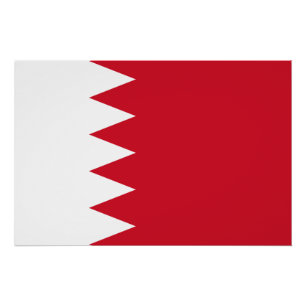 Poster Drapeau patriotique de Bahreïn